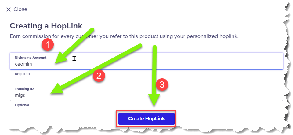 Creating HopLink On ClickBank to promote My Offer