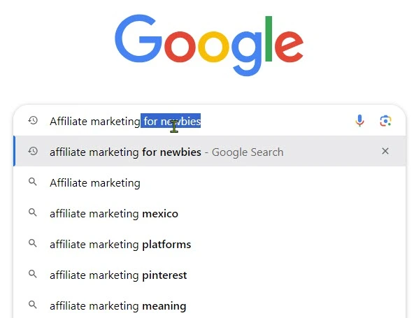 Organic traffic to affiliate marketing wit google